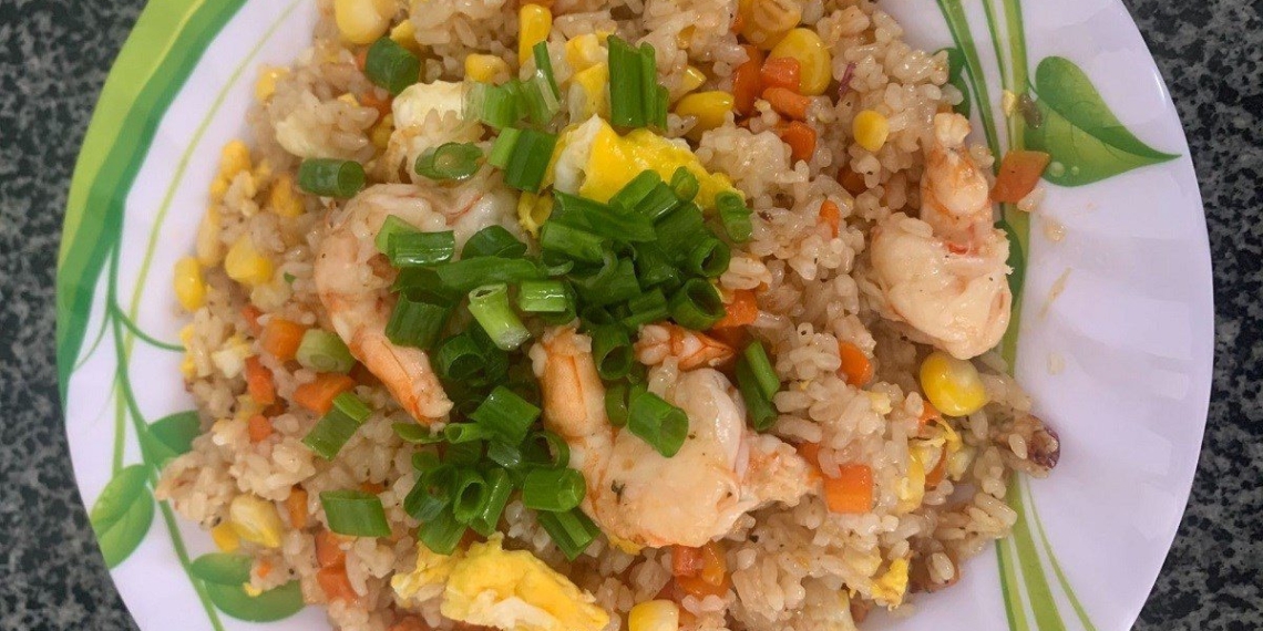 how to make fried rice with shrimp and egg delicious to eat is addicted today 14199