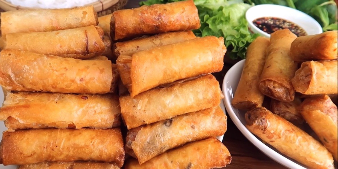 how to make fried spring rolls with green beans simple delicious crispy 07226