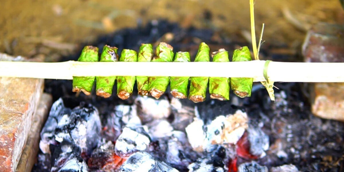 how to make grapefruit leaf spring rolls delicious crunchy 14441