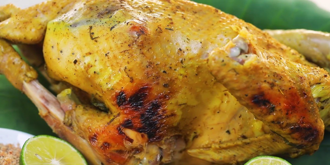 how to make grilled chicken with fragrant lotus leaves attractive rich flavor 12953