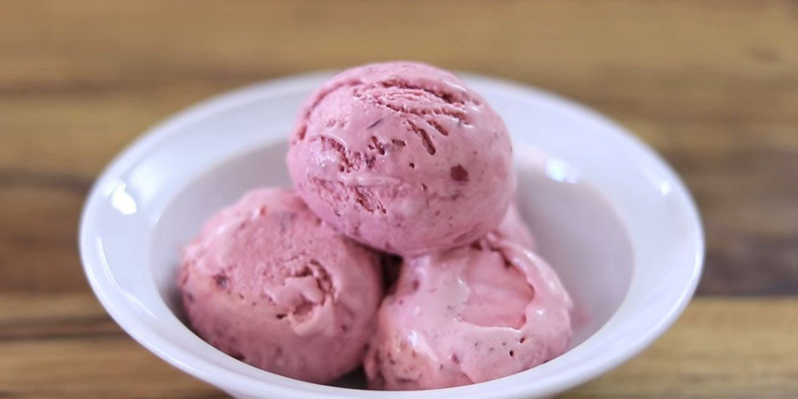 how to make ice cream from sour sweet cherries cold with just 3 ingredients 10856