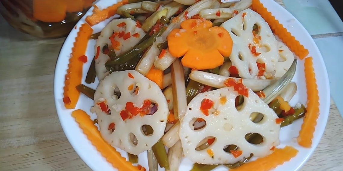 how to make lotus root kimchi easy to make at home 08075