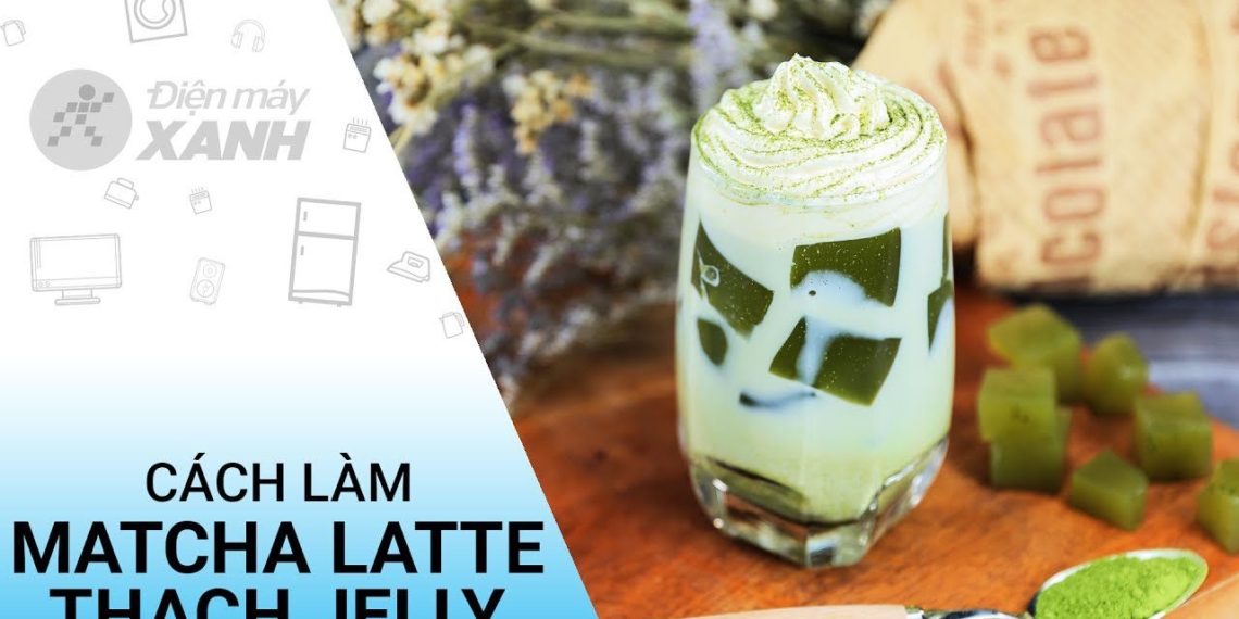 how to make matcha latte green tea jelly cold 00776