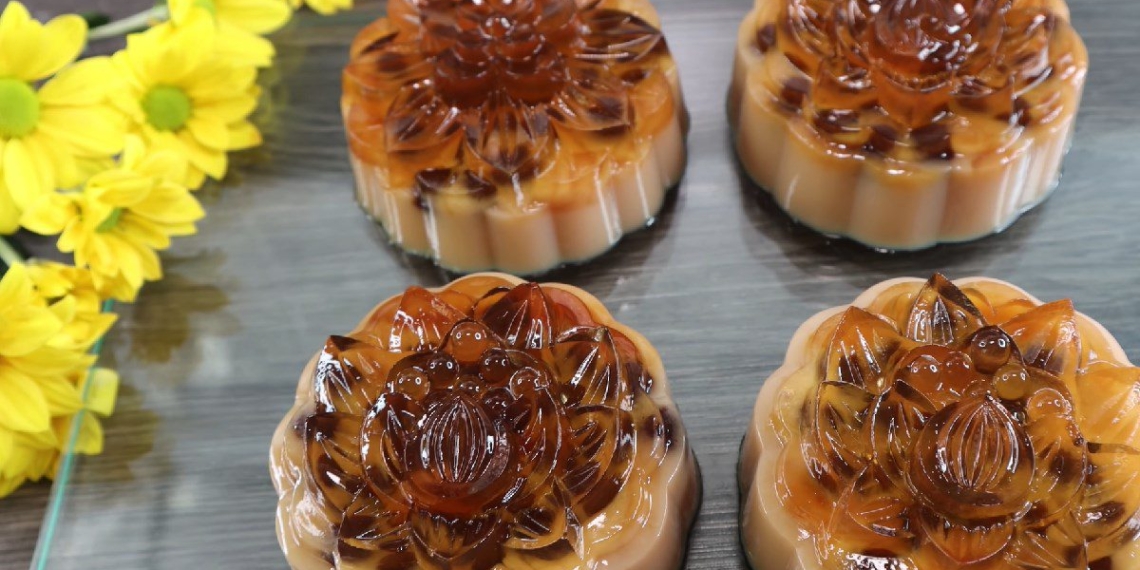 how to make moon cake jelly tea tapioca black sugar 12903