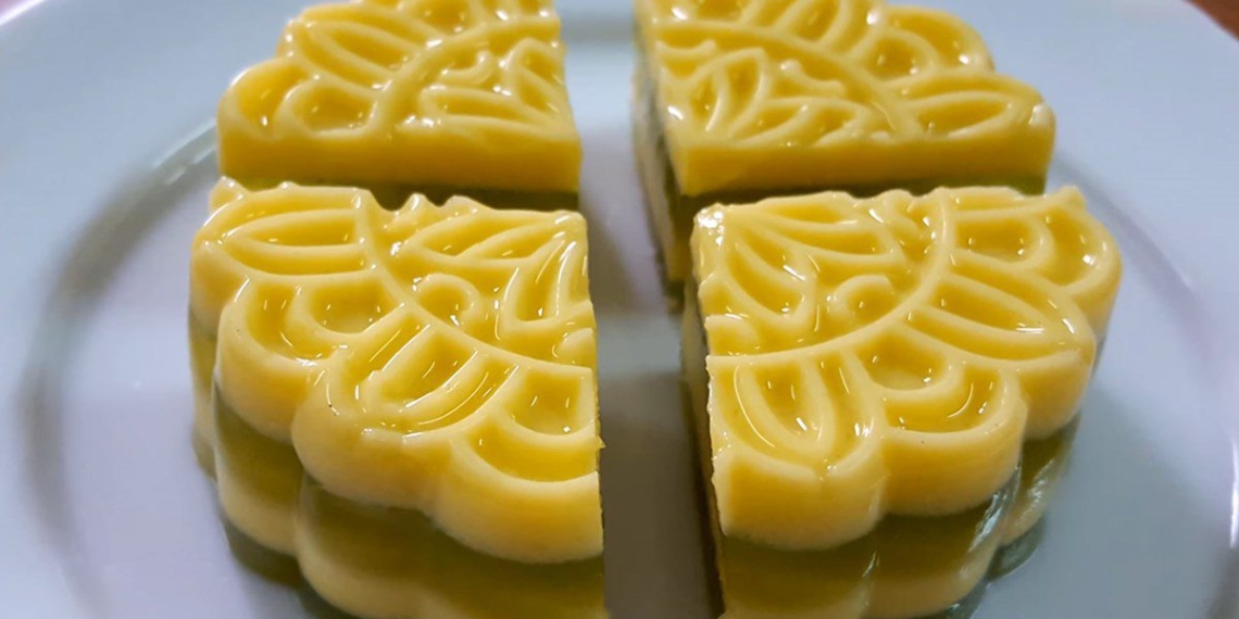 how to make mooncake with jelly coconut leaves 11449