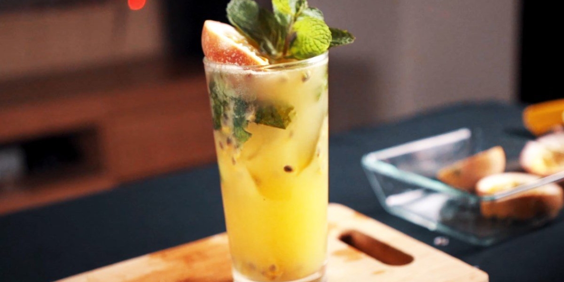 how to make passion fruit mojito cool refreshing drink 08571