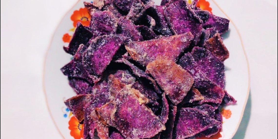 how to make purple sweet potato cooked with sweet syrup crunchy delicious 13509