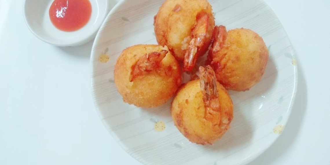 how to make shrimp wrapped in potato fried in an air fryer 16539