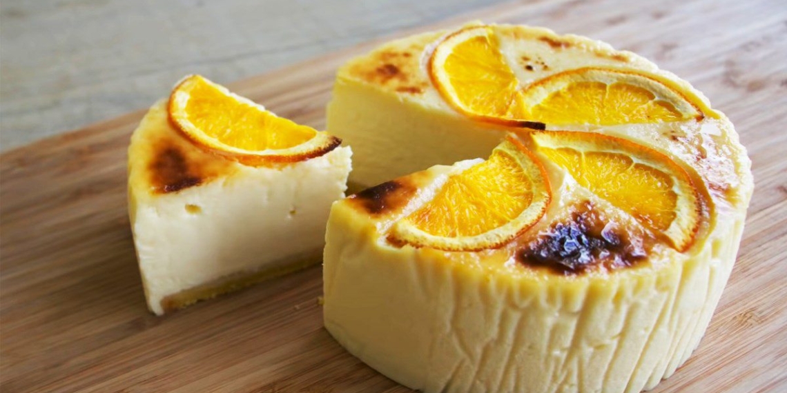 how to make soft baked cheesecake with orange delicious 06562