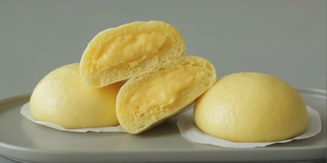 how to make soft sweet banana custard buns 10637