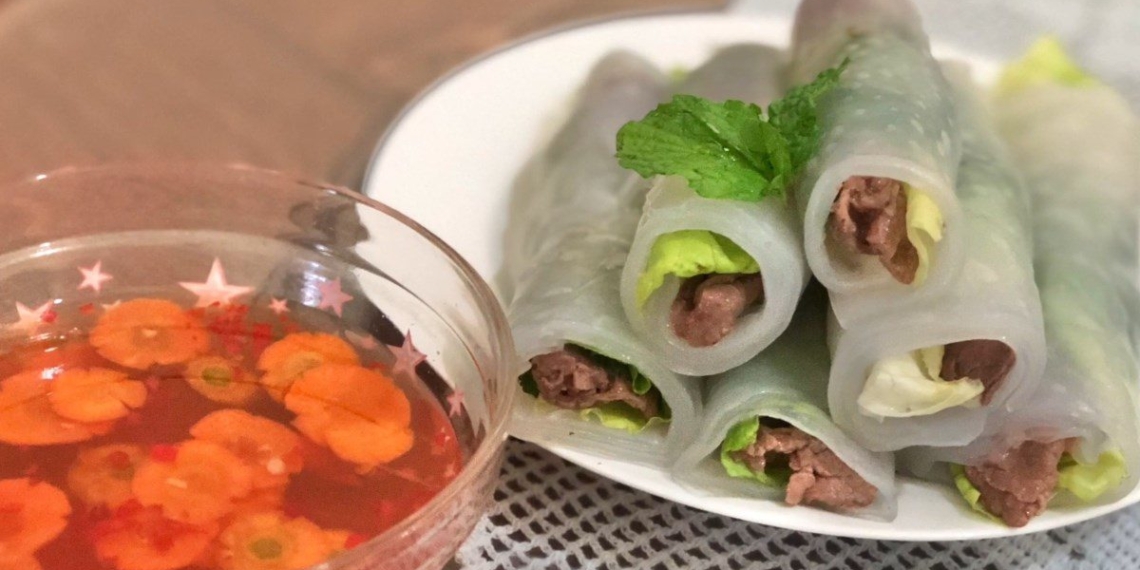 how to make spring rolls with long rice paper delicious easy to make super fast 12962