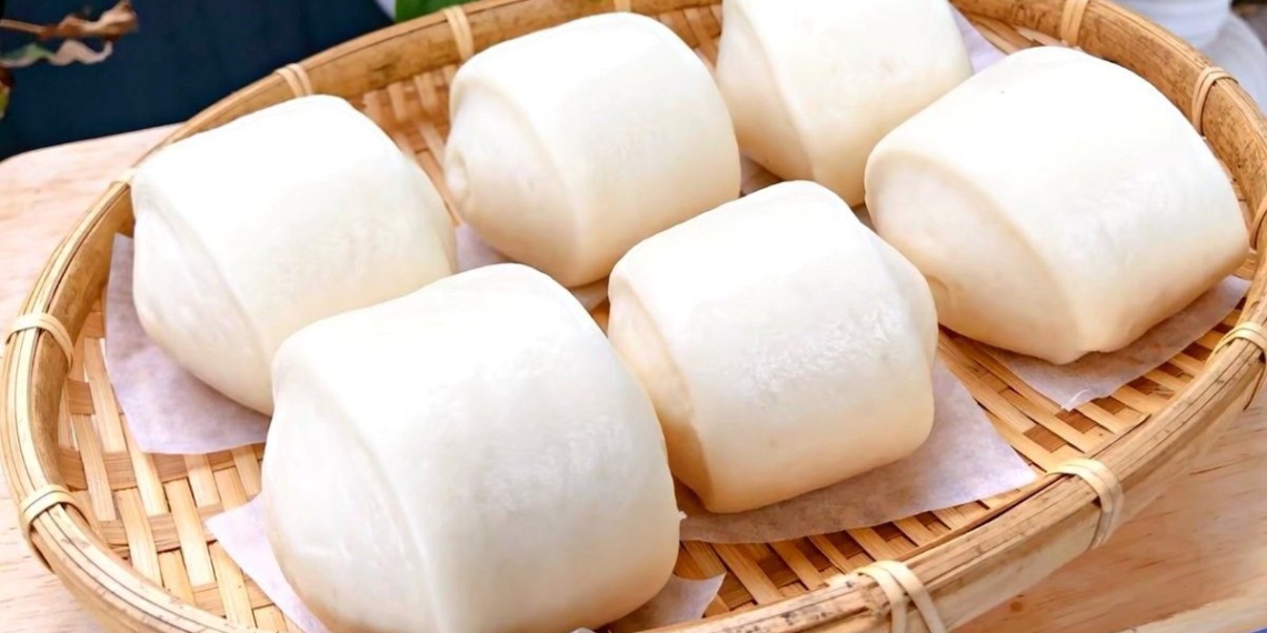 how to make steamed milk bun without filling using soft rice flour 13487