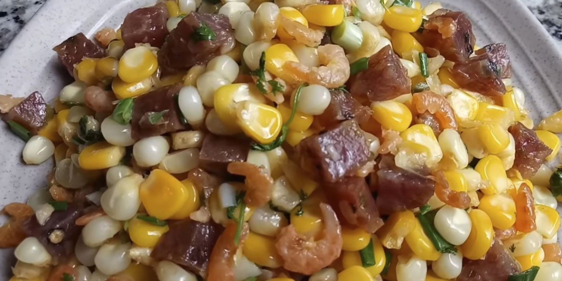 how to make stir fried corn with dried shrimp delicious easy to make 09776