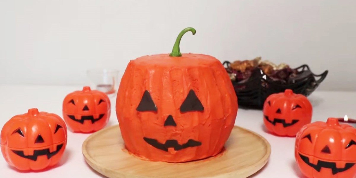 how to make super cute spherical cake for halloween 14251