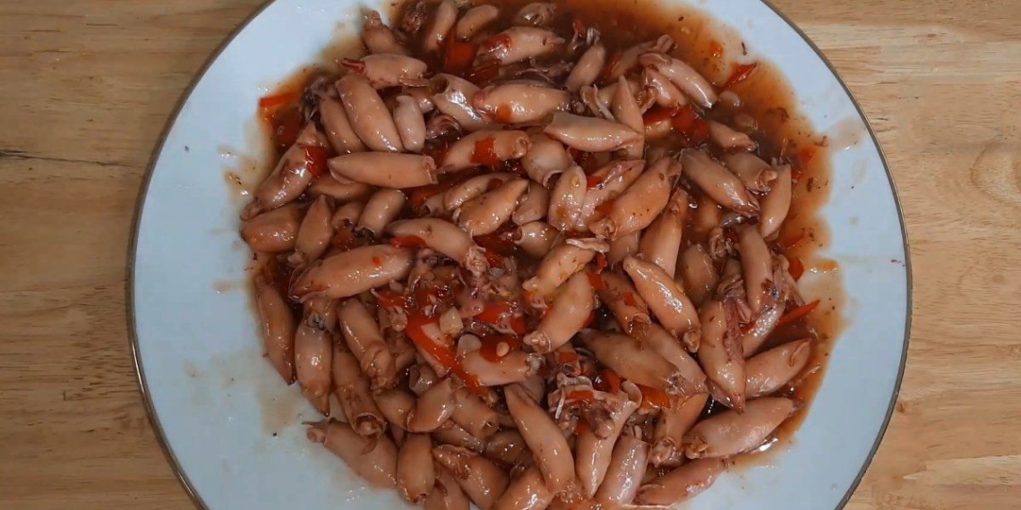 how to make sweet and sour dried squid with sweet sauce delicious and addictive 08737