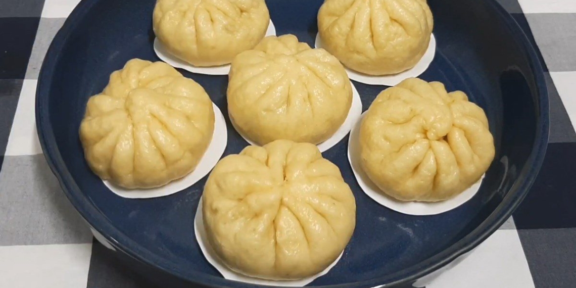 how to make sweet potato steamed bun with delicious red bean filling 04821