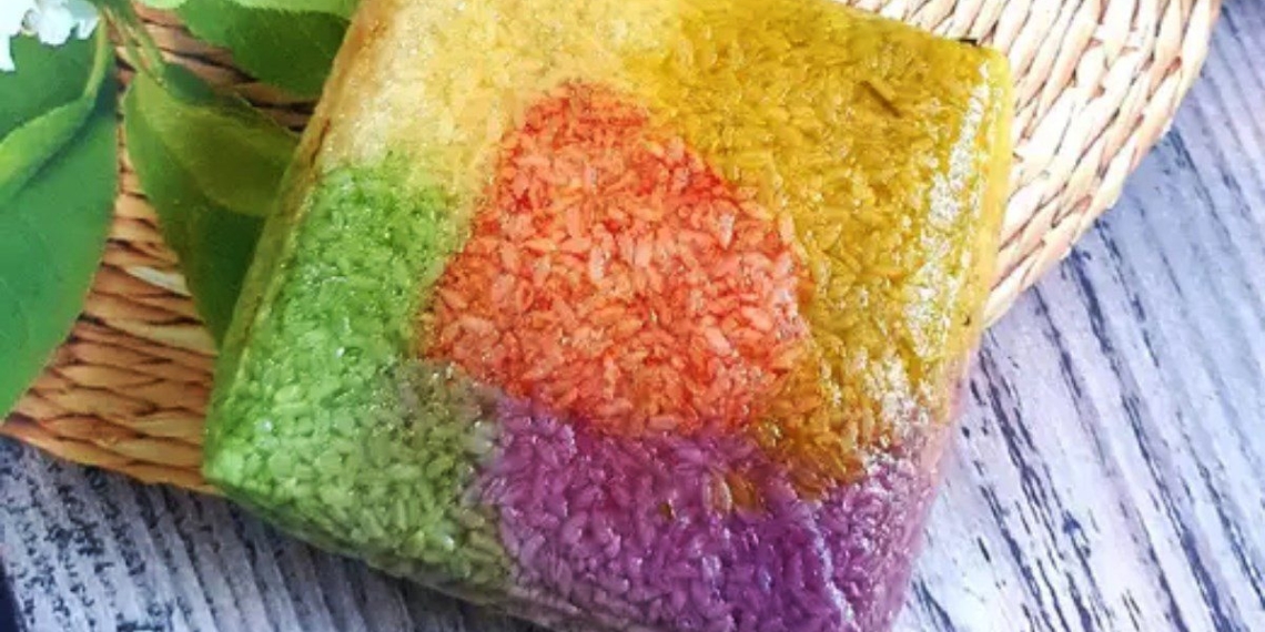 how to make unique simple multicolored chung cake for daily meal 06965