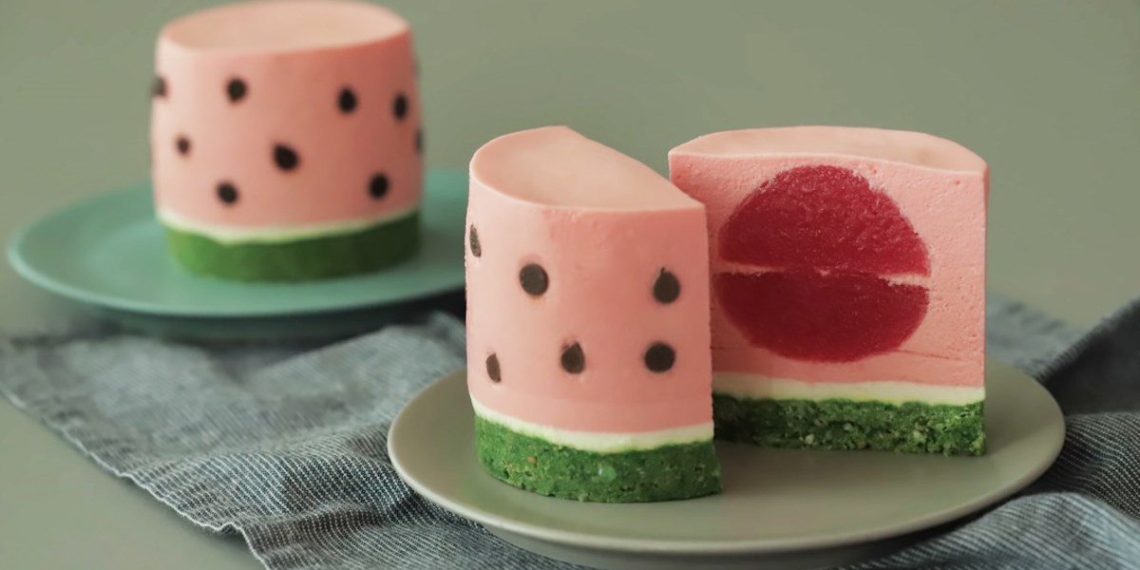 how to make watermelon cheesecake cute and pretty for tet 06109