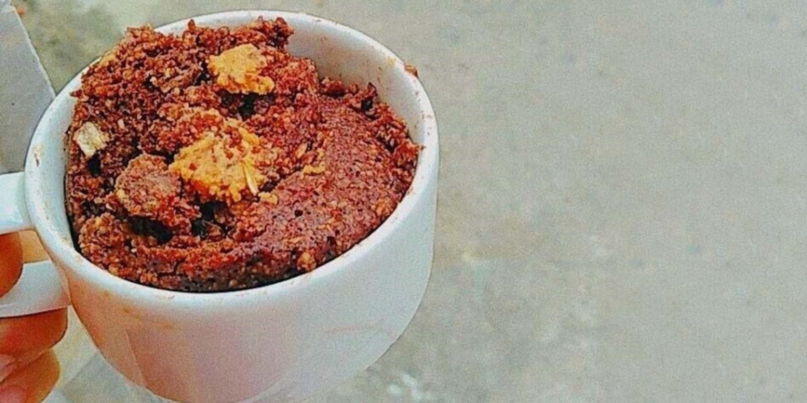 how to make yen mach mug cake in a microwave in 5