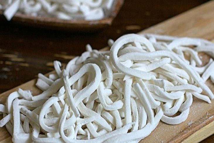 Step 2 Making bánh canh noodles Crab bánh canh