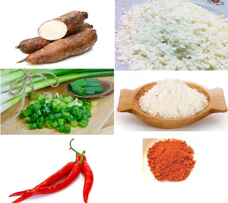 Ingredients for cassava cake