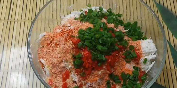 Step 2 Mix the dough for Spicy Cassava Cake