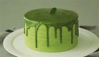 Step 7 Final product Matcha cream cake