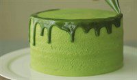 Step 6 Decorate and finish the cream cake Matcha cream cake