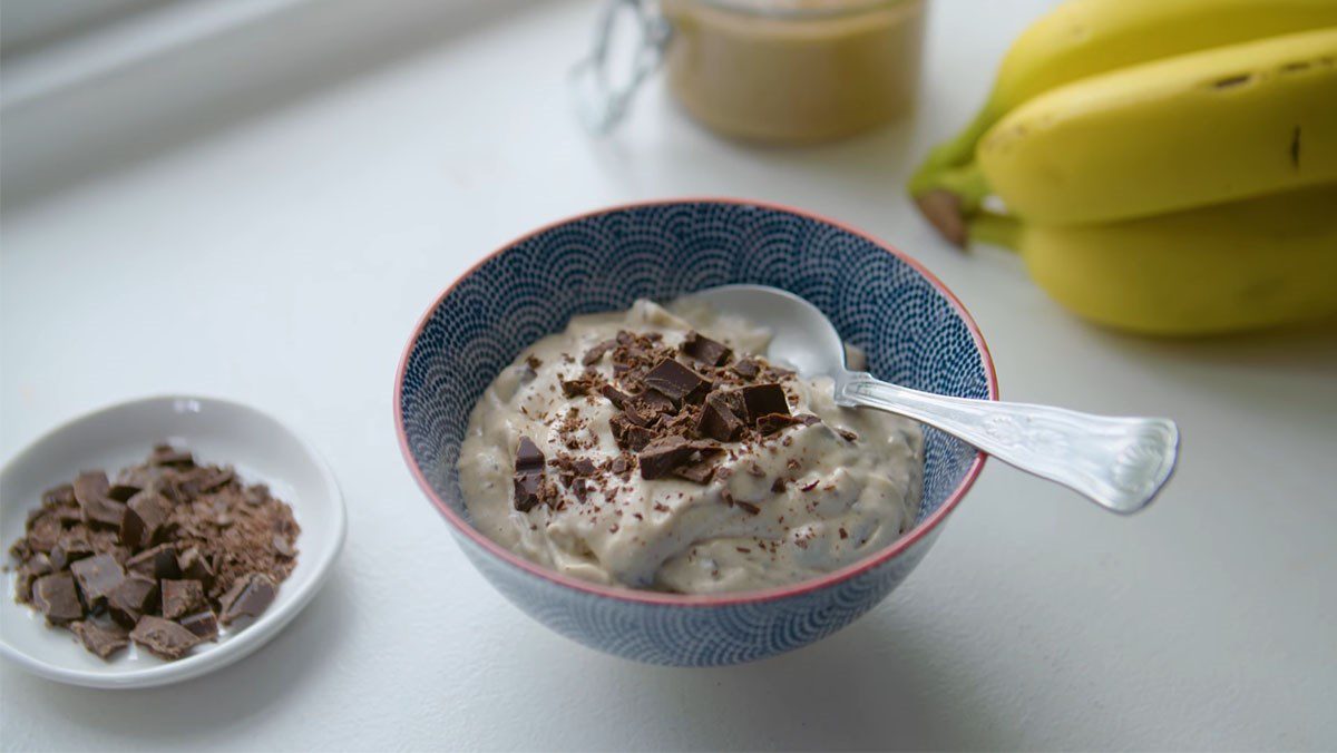 Chocolate banana ice cream