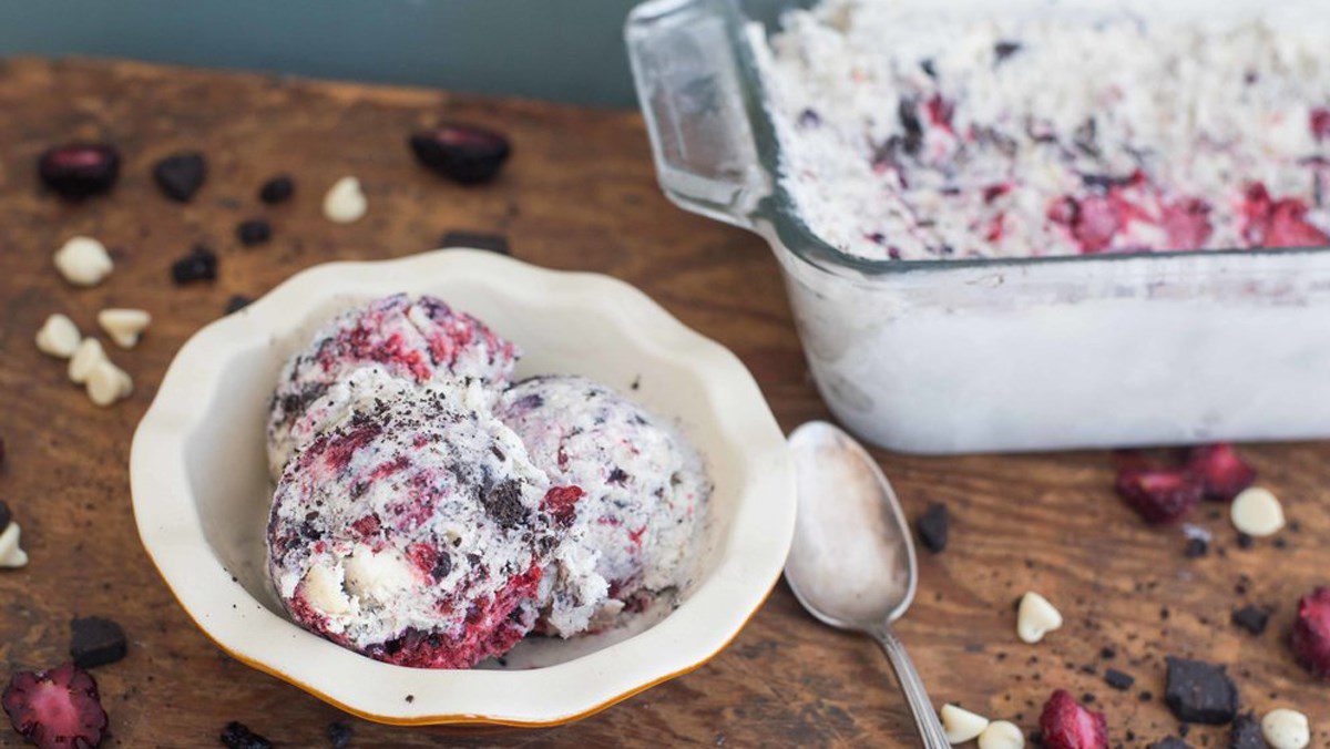 Black Raspberry Chocolate Ice Cream