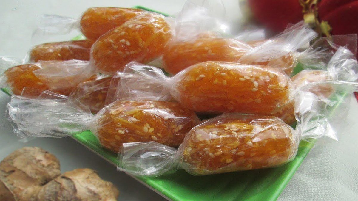 Pineapple ginger candy