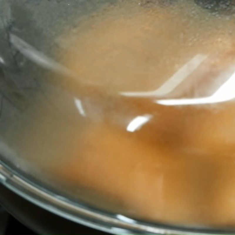 Step 4 Braised meat Braised pork in coconut water