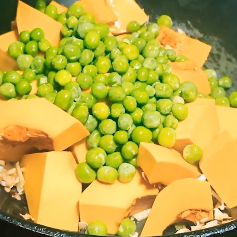 Step 2 Stewed Pumpkin Vegetarian Stewed Pumpkin with Peas