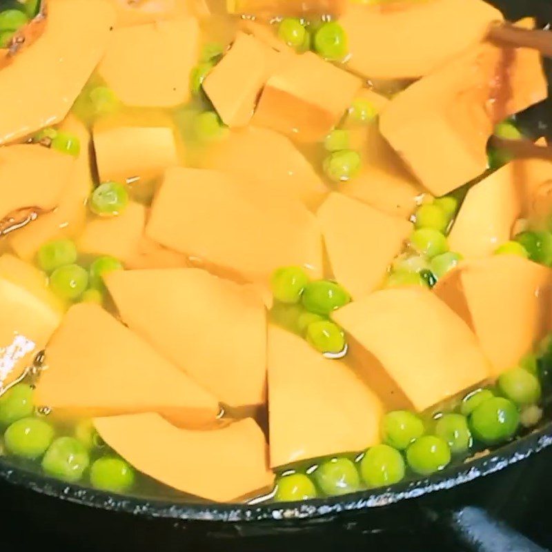 Step 2 Stewed Pumpkin Vegetarian Stewed Pumpkin with Peas