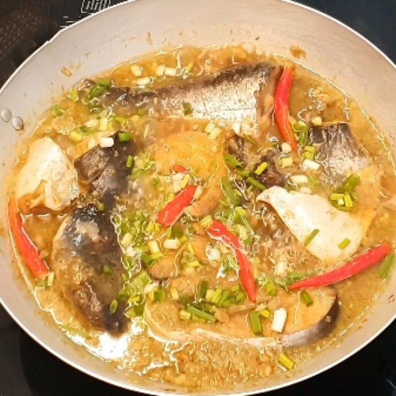 Step 4 Fish Stew Catfish with Fermented Soybeans