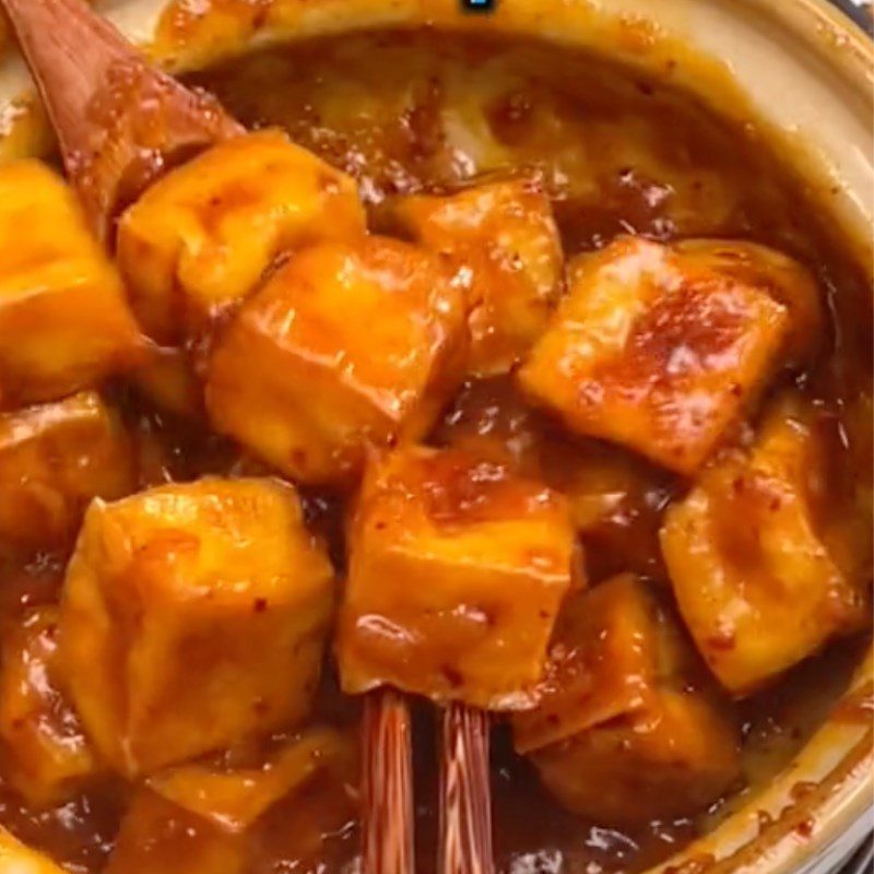 Step 2 Braised Tofu with Soybeans Braised Tofu with Soy Sauce (Recipe from the Tiktok channel Vegan Kitchen XANH)