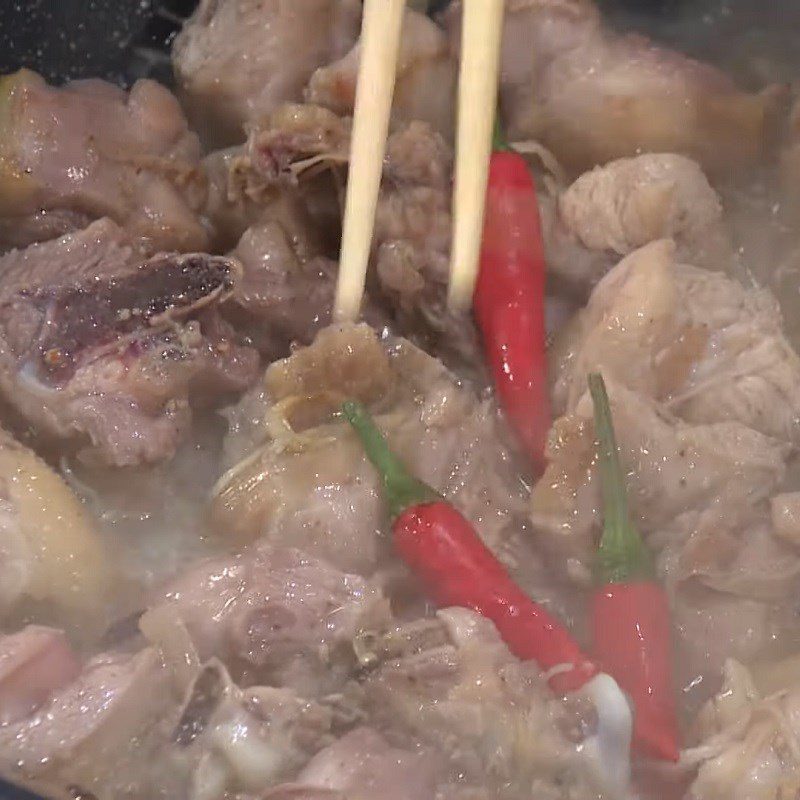 Step 4 Cook chicken Ginger lemongrass chicken