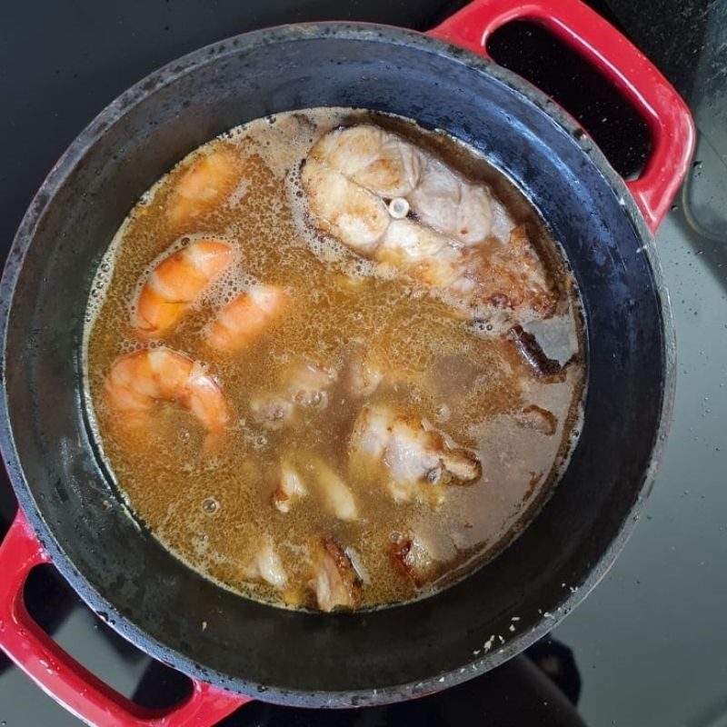 Step 4 Fish Sauce Stew using freshwater fish sauce