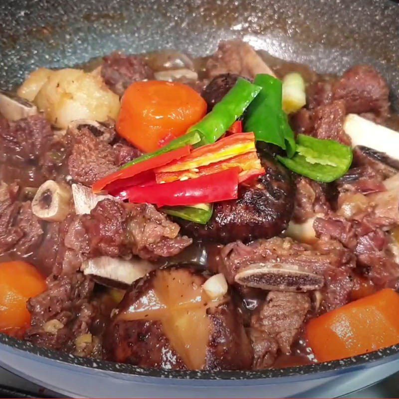 Step 3 Braised beef ribs Korean soy sauce style