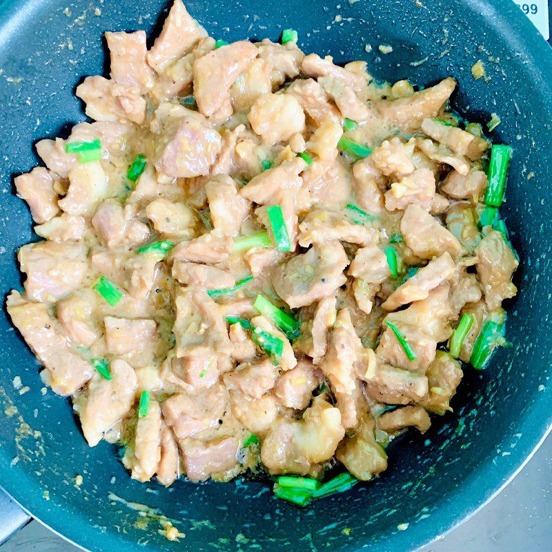 Step 2 Braised Pork with Turmeric and Fermented Rice