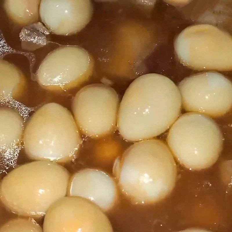 Step 5 Braised pork with rice cooker Braised pork with quail eggs