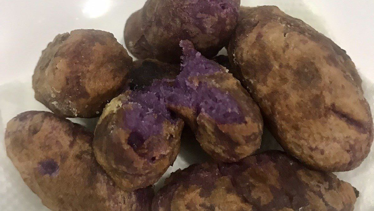 Sweet Potato Balls from Purple Sweet Potatoes