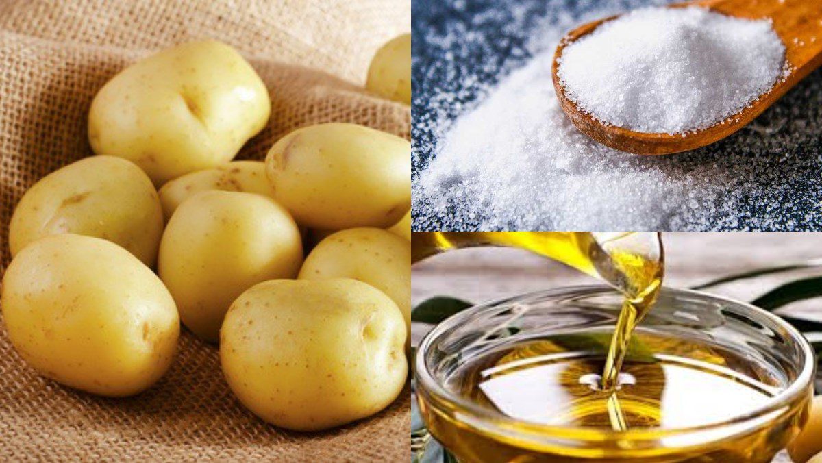 Ingredients for fried potato dish using an air fryer