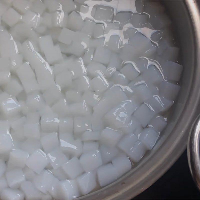 Step 1 Remove Sourness and Clean Dry Coconut Jelly Raw Coconut Jelly