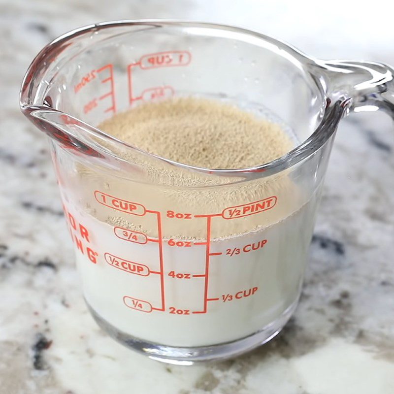 Step 1 Activate the yeast for Donut using an air fryer