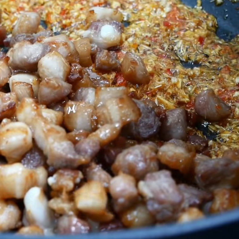 Step 4 Stir-fried Pork Belly with Lemongrass and Chili Stir-fried Pork Belly with Lemongrass and Chili