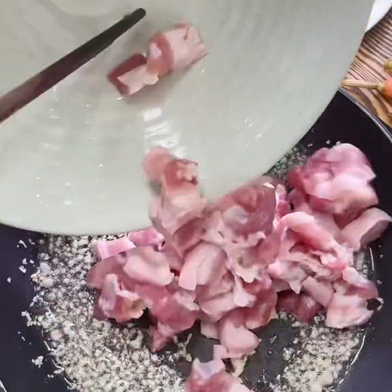 Step 2 Stir-fried pork belly with kimchi Stir-fried pork belly with kimchi (Recipe shared from TikTok Cooking with TasteVN)