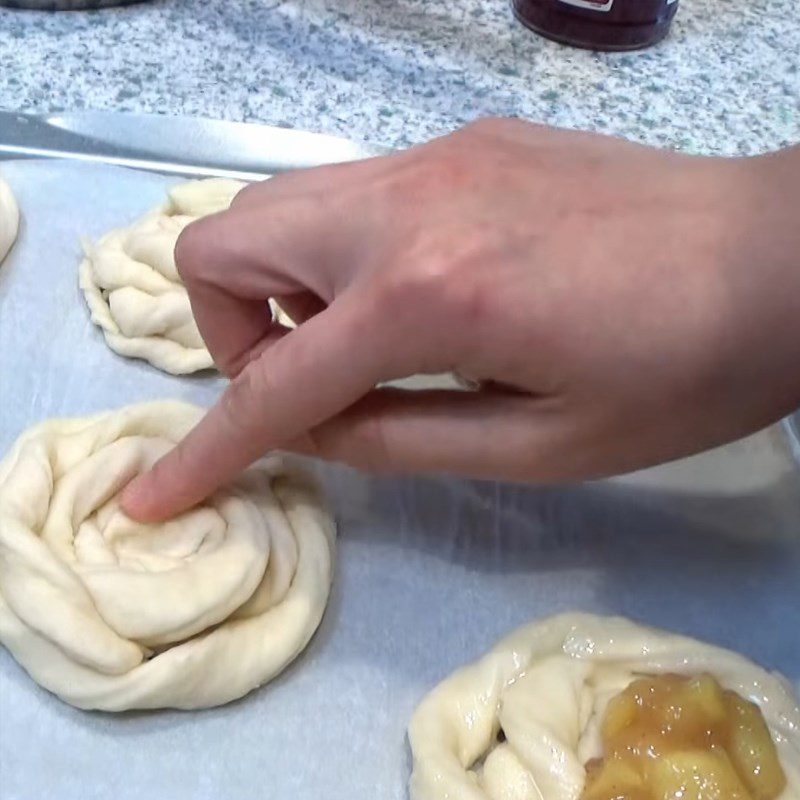 Step 4 Making apple danish Apple danish