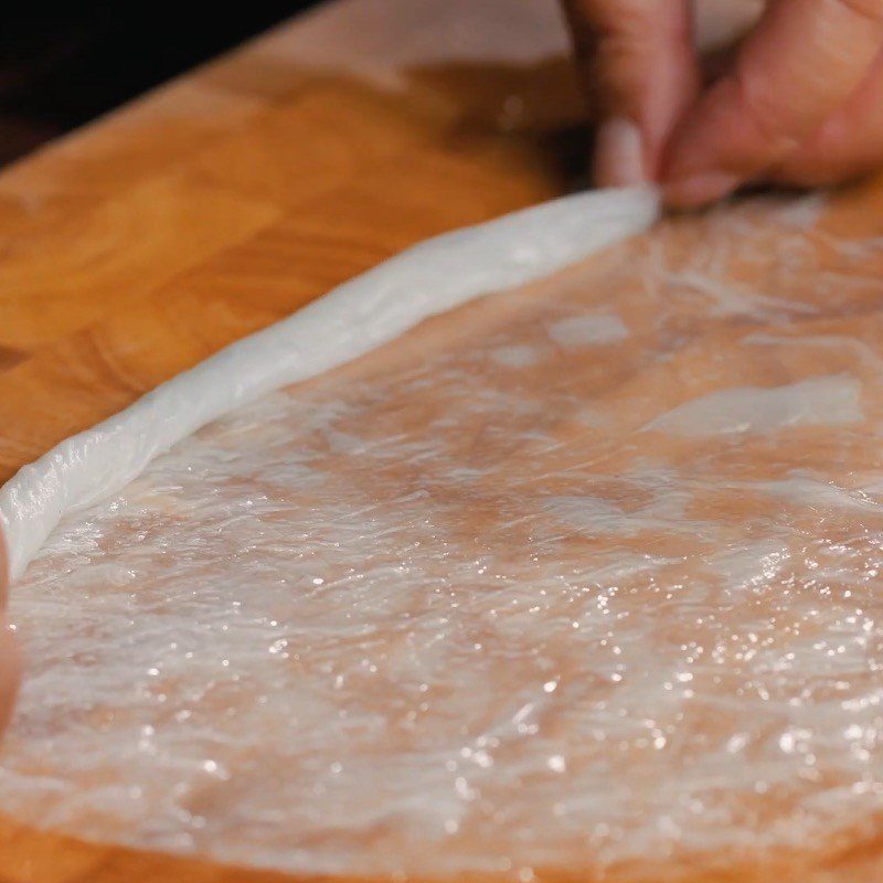 Step 2 Making rice cake Tokbokki with rice paper - TasteVN