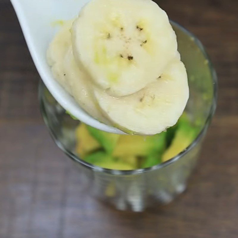 Step 3 Make Banana Avocado with Milk